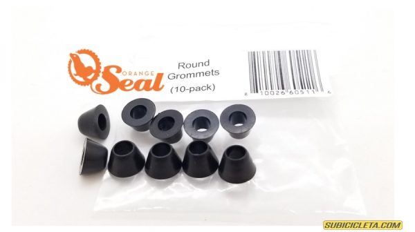 Arandelas de goma redondas para valvulas tubeless 10pz - Orange Seal