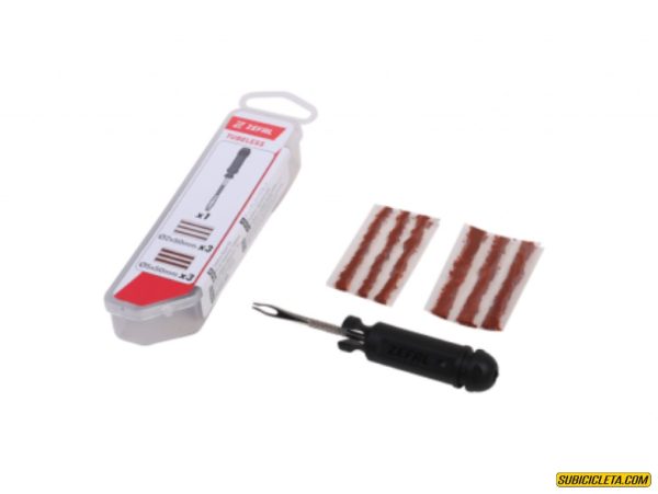 Kit de reparación para neumático tubeless. mechas + herramienta 4302 Zefal