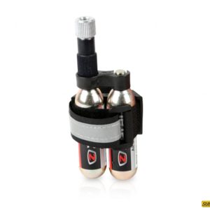 Inflador de CO2 KIT x 2 CO2 (16 gr.) + Pico Inflador + Soporte de Velcro Zefal