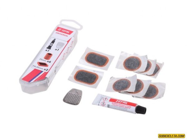 Kit de Parches Universal (8 Parches + Pega + Rasgador) Zefal
