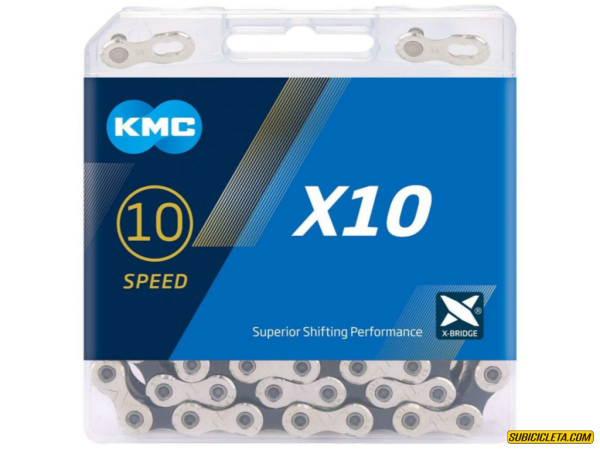 Cadena Kmc X10 Para Bicicleta (10 Velocidades)
