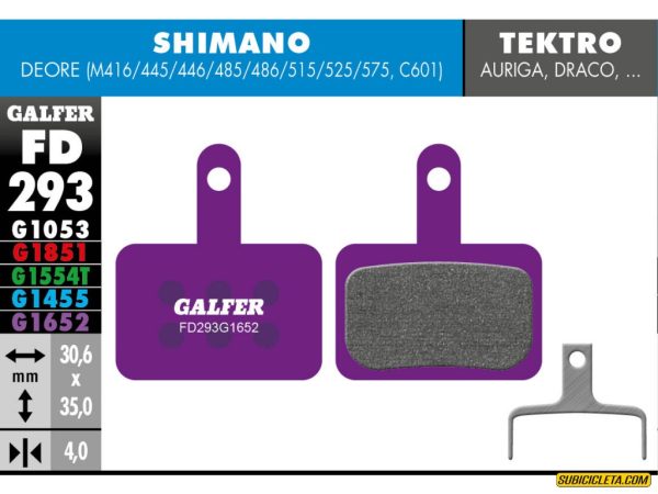 SHIMANO DEORE TEKTRO TRP E-BIKE FD293G1652 GALFER