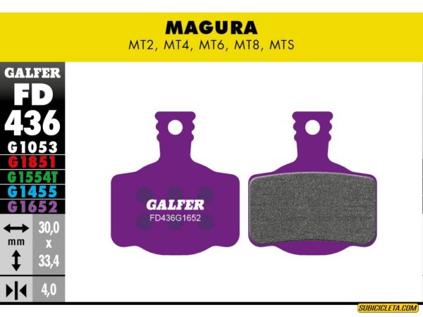 MAGURA MT2 - MT4 - MT6 - MT8 E-BIKE FD436G1652 GALFER