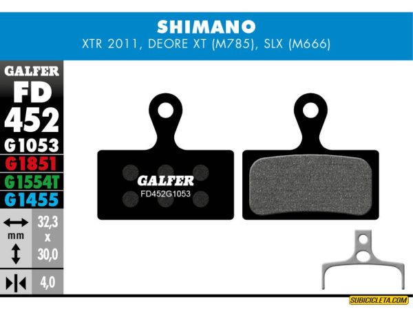 SHIMANO DEORE XT (2014-) - XTR - SLX STANDARD FD452G1053 GALFER