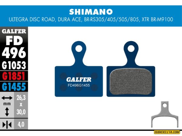SHIMANO ULTEGRA DISC ROAD, XTR 2019 ROAD FD496G1455 GALFER