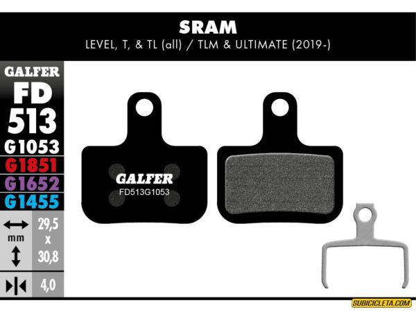 SRAM LEVEL, T, TL STANDARD FD513G1053 GALFER