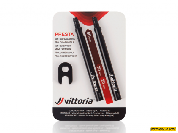 Extensión de válvula 30mm (2pcs in aluminio + herramienta)
