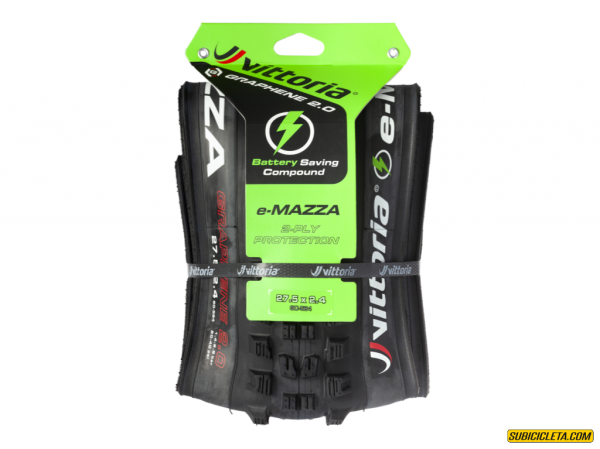 Enduro E-Mazza 27.5x2.4 y 2.6 2-ply full black 4C G2.0 TLR Vittoria - Image 3