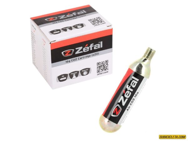 Cartucho de CO2 de 16 gr. (caja de 20pz) Zefal
