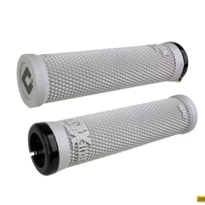Puños RUFFIAN XL V2.1 LOCK-ON GRIPS (135mm) Wht/Gray ODI