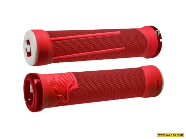 Puños AG-2 LOCK-ON GRIPS (135mm) Red/Fire ODI