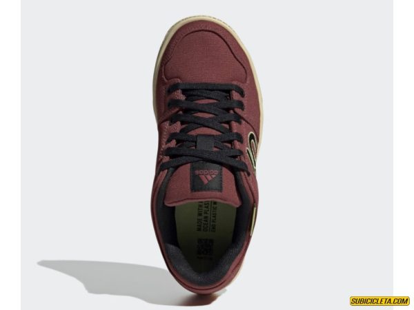 Zapatos Mtb Freerider Canvas Woman - Burgundy - Pedal Flat - Five Ten - Image 3