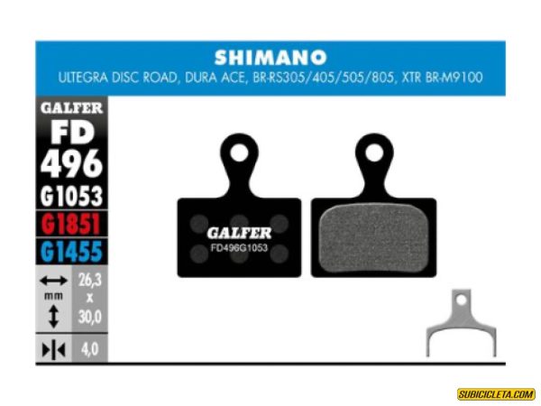 SHIMANO ULTEGRA DISC ROAD, XTR 2019 STANDARD FD496G1053 GALFER