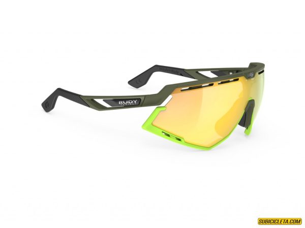 LENTES DEFENDER OLIVE MATTE - MULTILASER YELLOW RUDY PROJECT