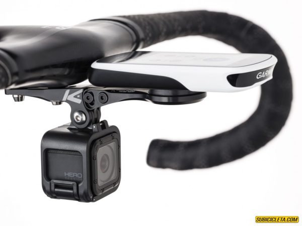 Soporte para manillar integrado Combo (IHS) para Garmin negro (aluminio) K-EDGE