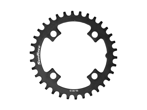 PLATO MX04 30T alloy black Ø104 symmetric SunRace