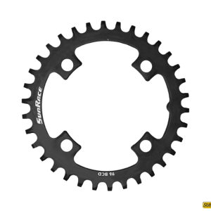 PLATO MS00 34T steel black Ø96 symmetric SunRace