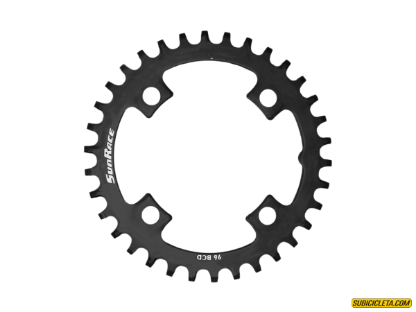 PLATO MS00 34T steel black Ø96 symmetric SunRace