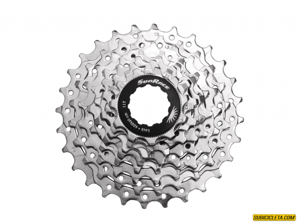 Cassette R86 de 8v Ruta 12-25 Nickel SunRace