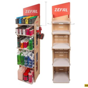 EXHIBIDOR ESTANTE DE LUBRICANTES Y PRODUCTOS DE LIMPIEZA ZEFAL