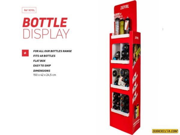 EXHIBIDOR DE BIDONES X48 BOTELLAS ZEFAL