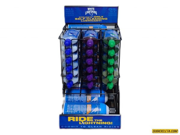 EXHIBIDOR DE ALUMINIO X 18 PARA LUBRICANTES WHITE LIGHTNING - Image 2