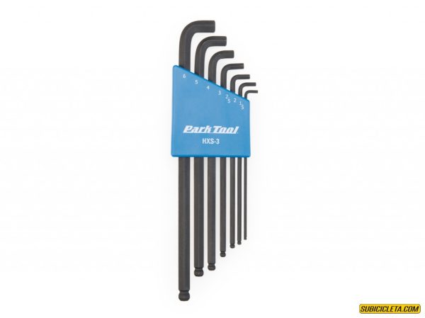 JUEGOS DE LLAVES HEXAGONALES PEQUEÑAS DE 1,5, 2, 2,5, 3, 4, 5 y 6 mm. PARK TOOL