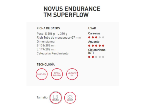 SILLIN Novus Endurace TI 316 Superflow S3 SELLE ITALIA - Image 6