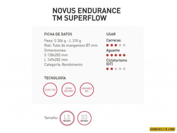 SILLIN Novus Endurace TI 316 Superflow L3 SELLE ITALIA - Image 6