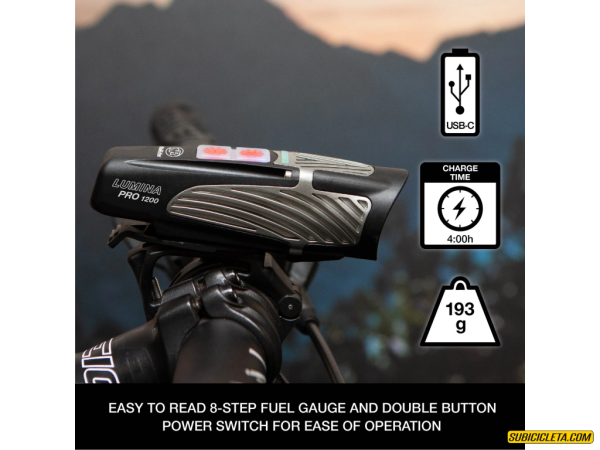 Luz Delantera Lumina Pro 1200 Nite Rider - Image 3