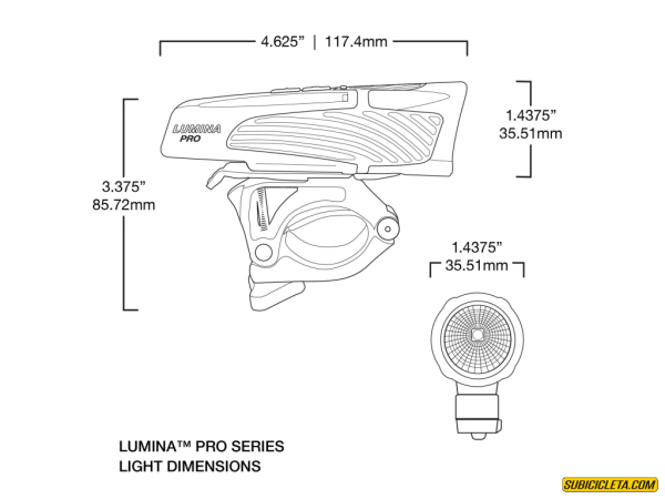 Luz Delantera Lumina Pro 1200 Nite Rider - Image 5