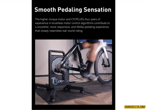 Rodillo de Entrenamiento Inteligente de Alta Potencia MOD T3 CYCPLUS - Image 6