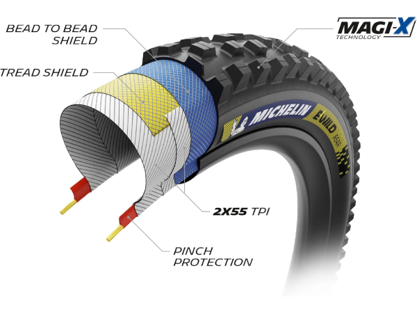 ENDURO E-WILD REAR 27.5x2.8 TLR COMPETITION MICHELIN - Image 4