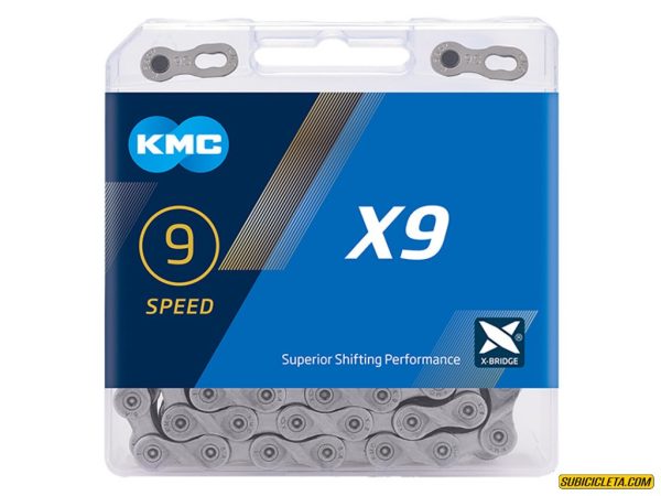 Cadena Kmc X9 Para Bicicleta (9 Velocidades)