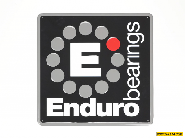 Letrero estampado en aluminio de distribuidor autorizado de rodamientos Enduro