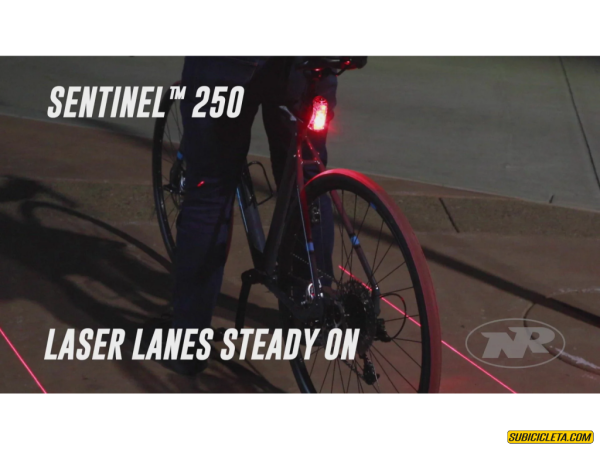 Luz Trasera Sentinel 250 con carriles láser Nite Rider - Image 2