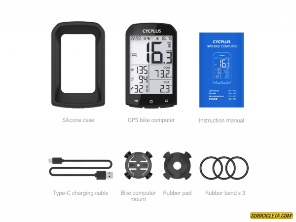 Ciclocomputador inalámbrico GPS M1 Pant 2.9" 30 Horas CYCPLUS - Image 6