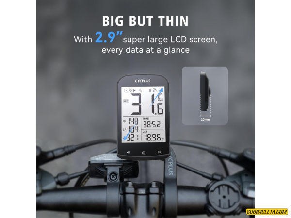 Ciclocomputador inalámbrico GPS M1 Pant 2.9" 30 Horas CYCPLUS - Image 4